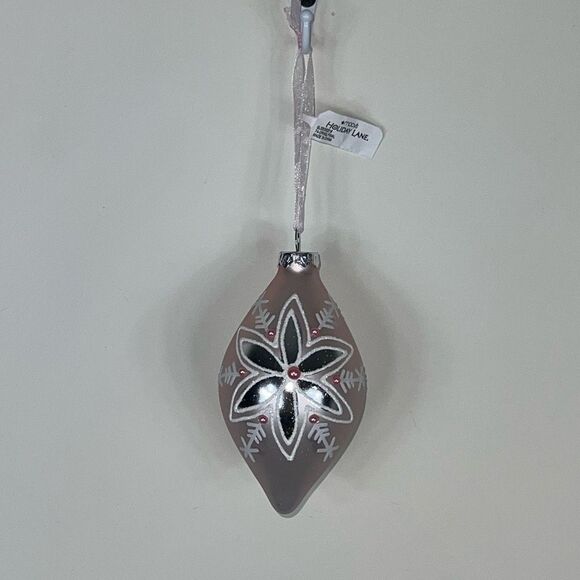 Holiday Lane Linen Holiday Glass Drop Christmas Ornament - Picture 6 of 6